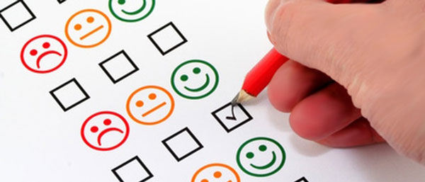 Simboli di un modulo di rilevazione della soddisfazione del cliente